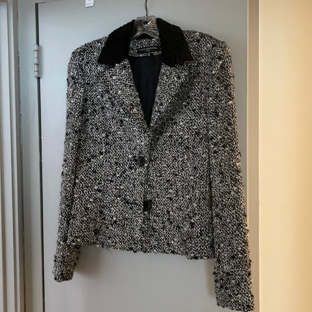 Avenue Montaigne sparkly Tweed Style Jacket